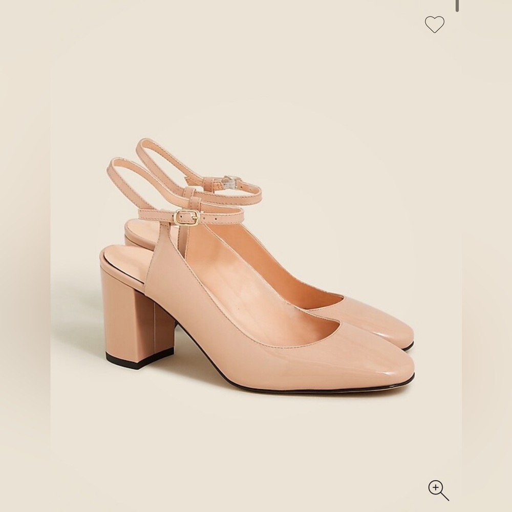 J.Crew Maisie ankle-strap heels in patent leather